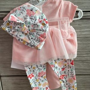 0-3m 3 piece outfit set